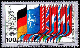 RFA Poste Obl Yv: 882 Mi:1034 25.Jahre BRD In Der NATO (Obl.mécanique) (Thème) - Sellos