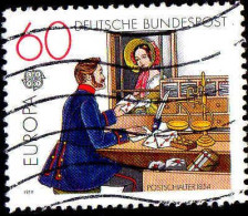 RFA Poste Obl Yv: 856 Mi:1012 Europa Cept Postschalter (Lign.Ondulées) (Thème) - 1979