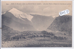 COL DE L ISERAN- AU FOND POINTE ET GLACIER DE CHARBONNEL- HALTE DE CHASSEURS ALPINS - Autres & Non Classés