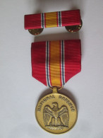 Etats-Unis Medaille:Defense Nationale Avec Ruban 1953/USA Medal:National Defense With Ribbon 1953 - Stati Uniti