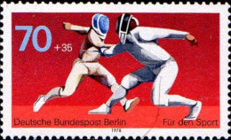 Berlin Poste N** Yv:529 Mi:568 Für Den Sport Escrime (Thème) - Fencing