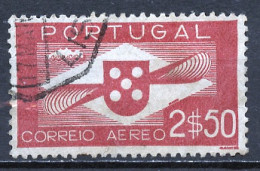 Portugal Poste Aérienne 1937-41 Y&T N°PA3 - Michel N°F641 (o) - 2,50e Allégorie - Used Stamps