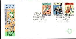 Pays-Bas Poste Obl Yv:1419/1421 Pour La Jeunesse Fdc S'Gravenhage 11 Nov 1992 - Used Stamps