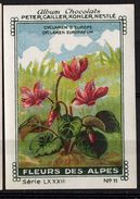 Nestlé - LXXXIII - Fleur Des Alpes, Flora Of The Alps - 11 - Cyclamen - Nestlé