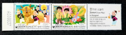 Korea Philippines Joint Issue 60th Diplomatic Relations 2009 Cow Play Ox Flowers Butterflies (stamp Plate) MNH - Corée Du Sud