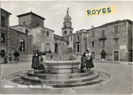 Molise-campobasso-sepino Piazza Nerazio Prisco Veduta Piazza Fontana Donne Alla Fontana Animata Anni 60 - Andere & Zonder Classificatie