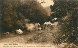 22 PLERIN Plage Des Rosaires  Campement De Boys Scouts Dans La Forêt CPA Phot. Binet - Plérin / Saint-Laurent-de-la-Mer