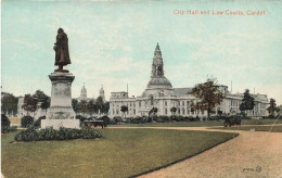 ROYAUME-UNI - City Hall And Law Courts - Cardiff - Vue Générale - Vue De L'extérieur - Carte Postale Ancienne - Other & Unclassified