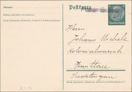 Sudetenland: Ganzsache Postamt Brünn - Sudetenland