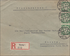 Danzig: Einschreiben Danzig 1929 - Lettres & Documents