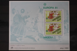 Portugal Madeira Block 2 Mit 70 Postfrisch Europa #UV026 - Madère