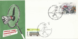 Poland Postmark (2282): D87.04.13 WARSZAWA Sport European Badminton Junior Championships (analogous) - Stamped Stationery