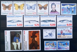 GROENLANDIA - IVERT AÑO 1997 COMPLETO NUEVOS ** - 16 SELLOS LOS DE LA FOTO - Unused Stamps