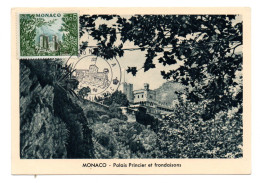 Carte 1er Jour MONACO  Oblitération MONACO A 01/08/1960 - Maximumkaarten