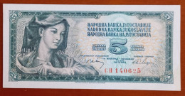 #1  YUGOSLAVIA 5 DINARA 1968 - Yugoslavia