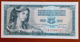 #1  YUGOSLAVIA 5 DINARA 1968 - Yugoslavia