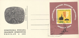 Poland Postmark (2276): 1963 WROCLAW Exhibition Of Sports Stamps - Entiers Postaux