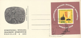 Poland Postmark (2276): 1963 WROCLAW Exhibition Of Sports Stamps - Stamped Stationery