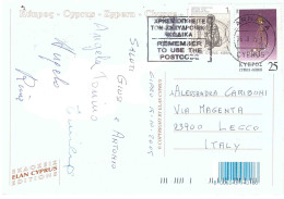 CARTOLINA PER ITALIA CON ANNULLO TARGHETTA - Covers & Documents