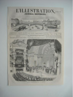 GRAVURE 1852. REPRESENTATION EXTRAORDINAIRE A LA COMEDIE-FRANCAISE. - Tekeningen