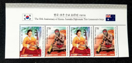 Korea Australia Joint Issue Year Of Friendship 2011 Musical Instruments Music (stamp Title) MNH - Corea Del Sur