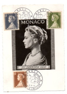 Carte 1er Jour MONACO Oblitération MONACO A 11/05/1957 - Maximumkaarten