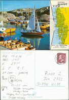 Postcard .Schweden Sverige Hafen, Map Of Bohuslän Servige 1974 - Suède