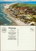 Ansichtskarte Wangerooge Luftbild Nordseeheilbad Nordsee Strand 1970 - Wangerooge