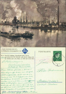 Ansichtskarte Gelsenkirchen Tanklager Werbe-Künstlerkarte 1959 Landpoststempel - Gelsenkirchen