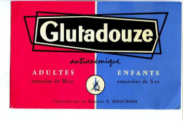 Buvard 20.5 X 12.7 Laboratoires E. BOUCHARA Glutadouze - Drogisterij En Apotheek