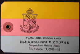 HOTEL MOTOR HOSTEL LODGE INN GOLF SENGOKU FUJIYA TOKYO JAPAN LUGGAGE LABEL ETIQUETTE KOFFERAUFKLEBER DECAL STICKER - Etiquettes D'hotels