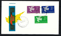 ZYPERN FDC Mit Komplettsatz Der Europamarken 1962 (1) - Siehe Bild - Covers & Documents