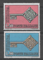 Italia 1968.  Europa Mi 1272-73  (**) - 1968