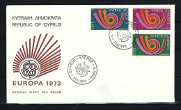 ZYPERN FDC Mit Komplettsatz Der Europamarken 1973 - Siehe Bild - Lettres & Documents