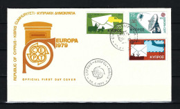 ZYPERN FDC Mit Komplettsatz Der Europamarken 1979 - Siehe Bild - Briefe U. Dokumente