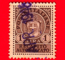 ITALIA - Usato - 1946 - Stemma Sabaudo - Recapito Autorizzato - 1 L. - Recapito Autorizzato