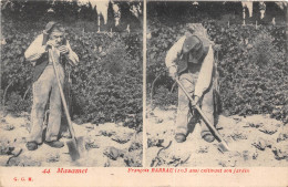 81-MAZAMET- FRANCOIS BARRAU 103 ANS CULTIVANT SON JARDIN - MULTIVUES - Mazamet