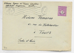 FRANCE ARC TRIOMPHE 3FR SEUL LETTRE MEC SARREGUEMINES 31 AOUT 1946 MOSELLE AU TARIF USAGE TARDIF - 1944-45 Arc Of Triomphe