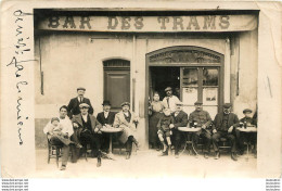 CARTE PHOTO  BAR DES TRAMS - Cafes