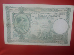 BELGIQUE 1000 FRANCS 1942 Circuler COTES:10-20-50 EURO (B.33) - 1000 Francs & 1000 Francs-200 Belgas