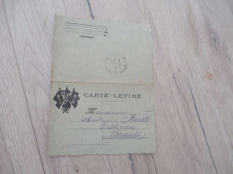 Lettre France CPFM Carte Lettre En Franchise Militaire Drapeau 1916 - WW I