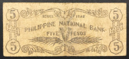 Filippine Philippines Emergency Notes WWII 5 Peoso Misamis Lotto 2839 - Philippines