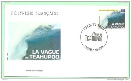 2001 - 643 -la Vague De Teahupoo - 7 - FDC