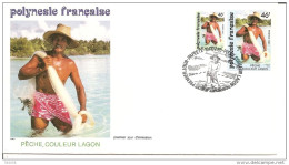 1993 - 426 à 427 - Pêcheur à L'épervier - 4 - FDC