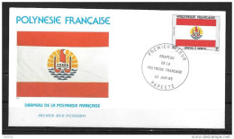 1985 - 237 -Drapeau De La Polynésie - 3 - FDC