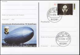 PSo 40 Briefmarkenbörse Sindelfingen Zeppelin 1995, VS-O Frankfurt 12.10.1995 - Postkarten - Ungebraucht