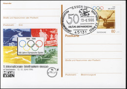 PSo 42 Messe Essen 100 Jahre Olympia 1996, ESSt Jubiläumsschau 13.6.96 - Postcards - Mint