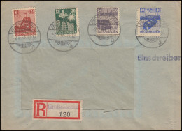 Großräschen 43-46 Solidarität Satz-R-Brief Not-R-Stempel GROSSRÄSCHEN 2.2.1946 - Briefe U. Dokumente