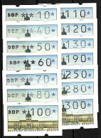 ATM Berlin, 14 Werte VS1 10-300 Pf, Mit Zählnummer, Satz ** Postfrisch - Roller Precancels