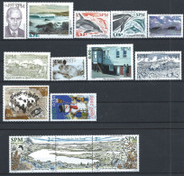 St Pierre Et Miquelon Lot 13 Tp Neuf ** (MNH) 2005 - Collections, Lots & Series